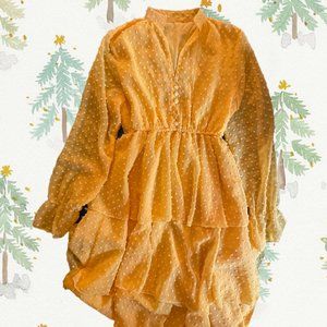 ANKLE LENGTH YELLOW DRESS